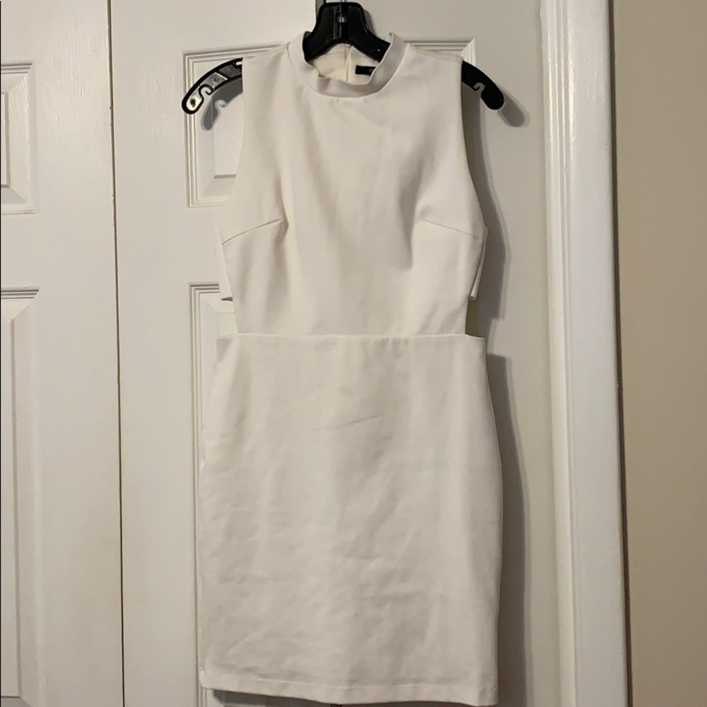 White mini dress